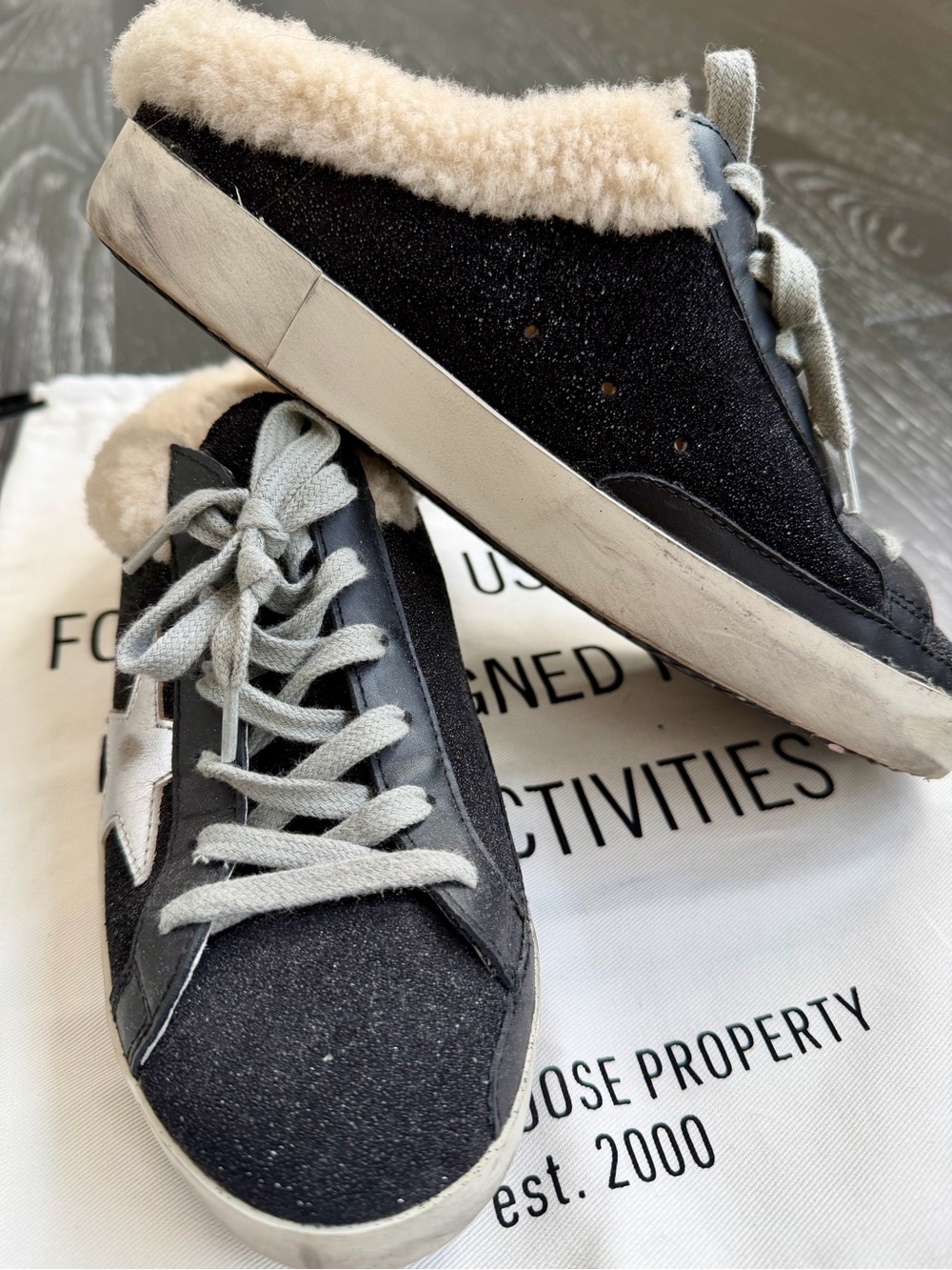 Golden Goose Super-Star Sabot Shearling-lined Slip-on Sneakers - Picture 5 of 8